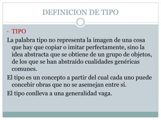 tipo definicion.